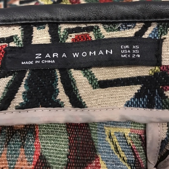 Zara Pattern Skirt - Picture 2 of 3